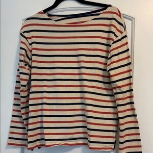 Old Navy Red and Navy Striped Top
